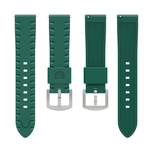 Bracelet silicone ondulé Garmin Venu X1 (vert)