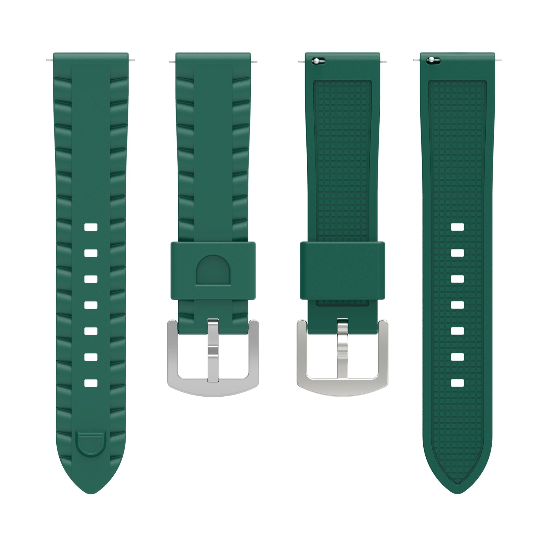 Bracelet silicone ondulé Garmin Venu X1 (vert)