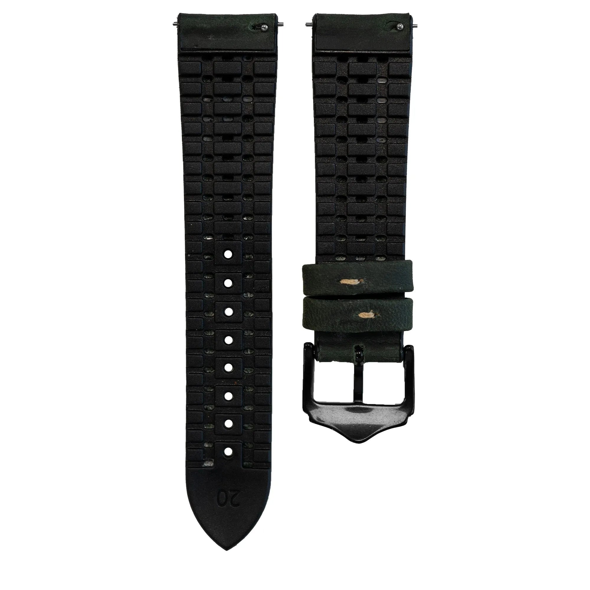 Amazfit GTS 4 Leather / Silicone Strap (Green)