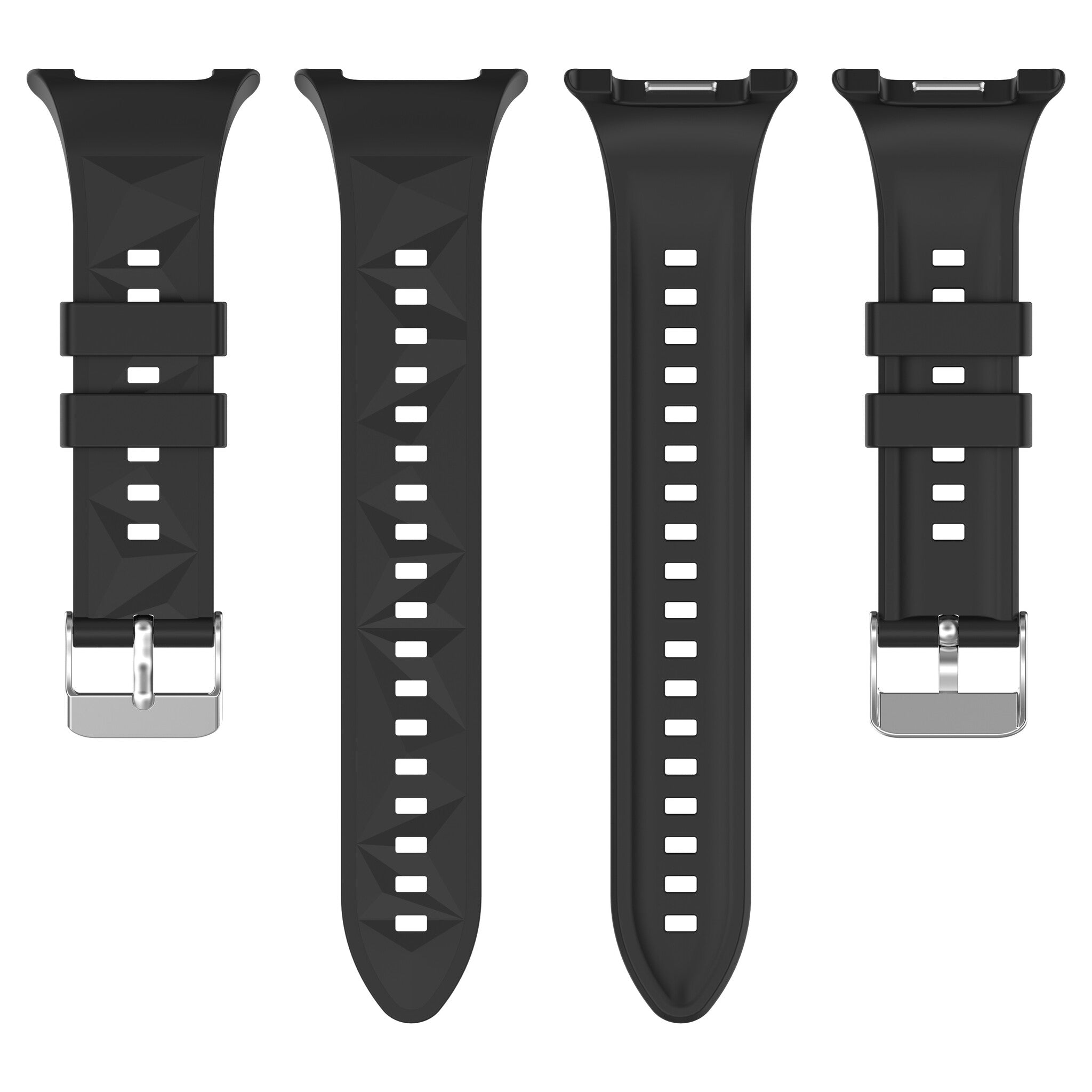 Samsung Galaxy Watch 8 - 40mm Diamant Silikonarmband (Schwarz)