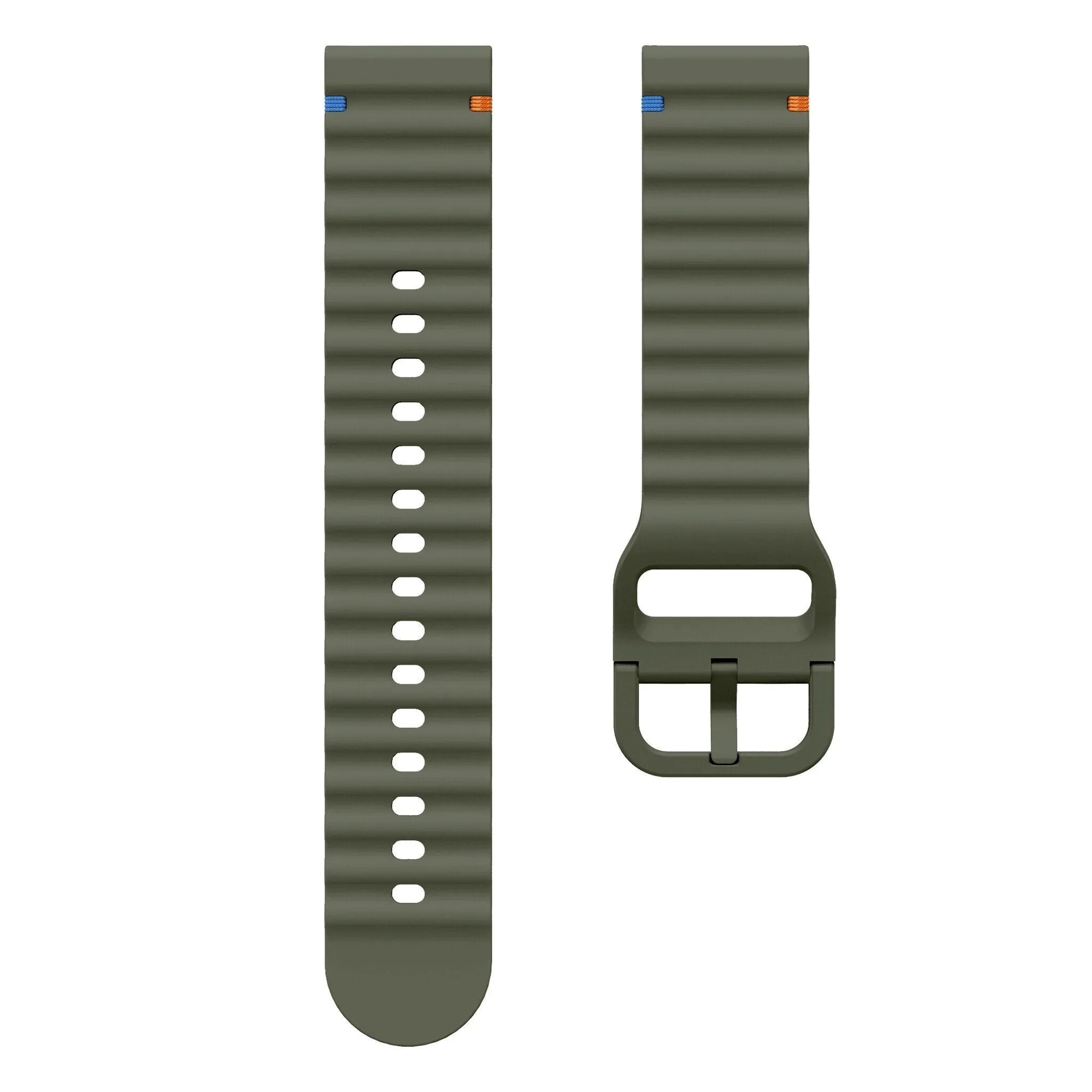 Amazfit Balance 2 Wave Silicone Strap (Army Green)