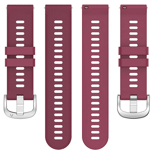 Garmin Vivoactive 6 Silikonarmband (Weinrot)