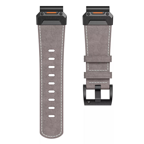 Garmin D2 Mach 2 - 47mm Echtes Lederarmband (Grau)