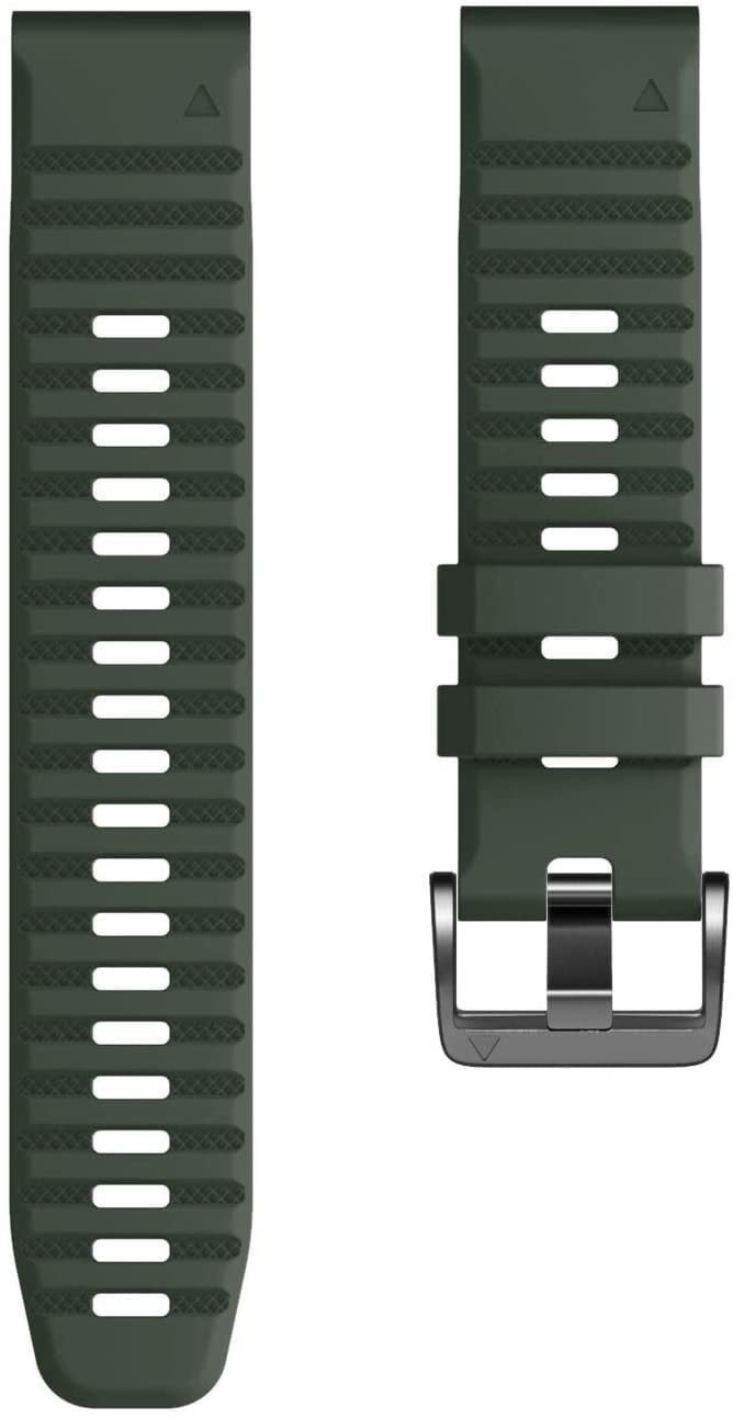 Garmin Tactix 8 - 51mm siliconen bandje (donkergroen)