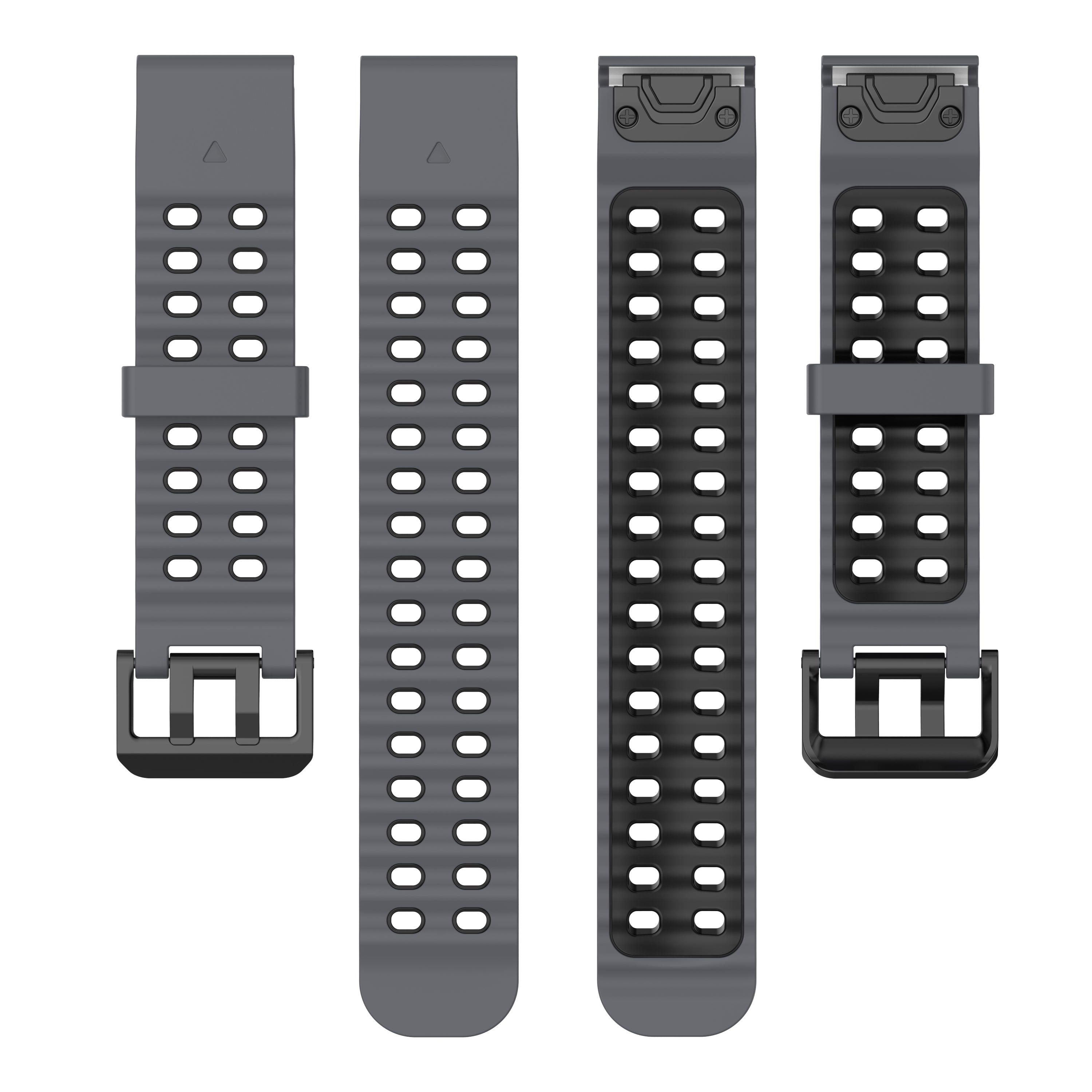 Garmin Epix Gen 2 Wave Sport Strap (Dark Grey/Black)