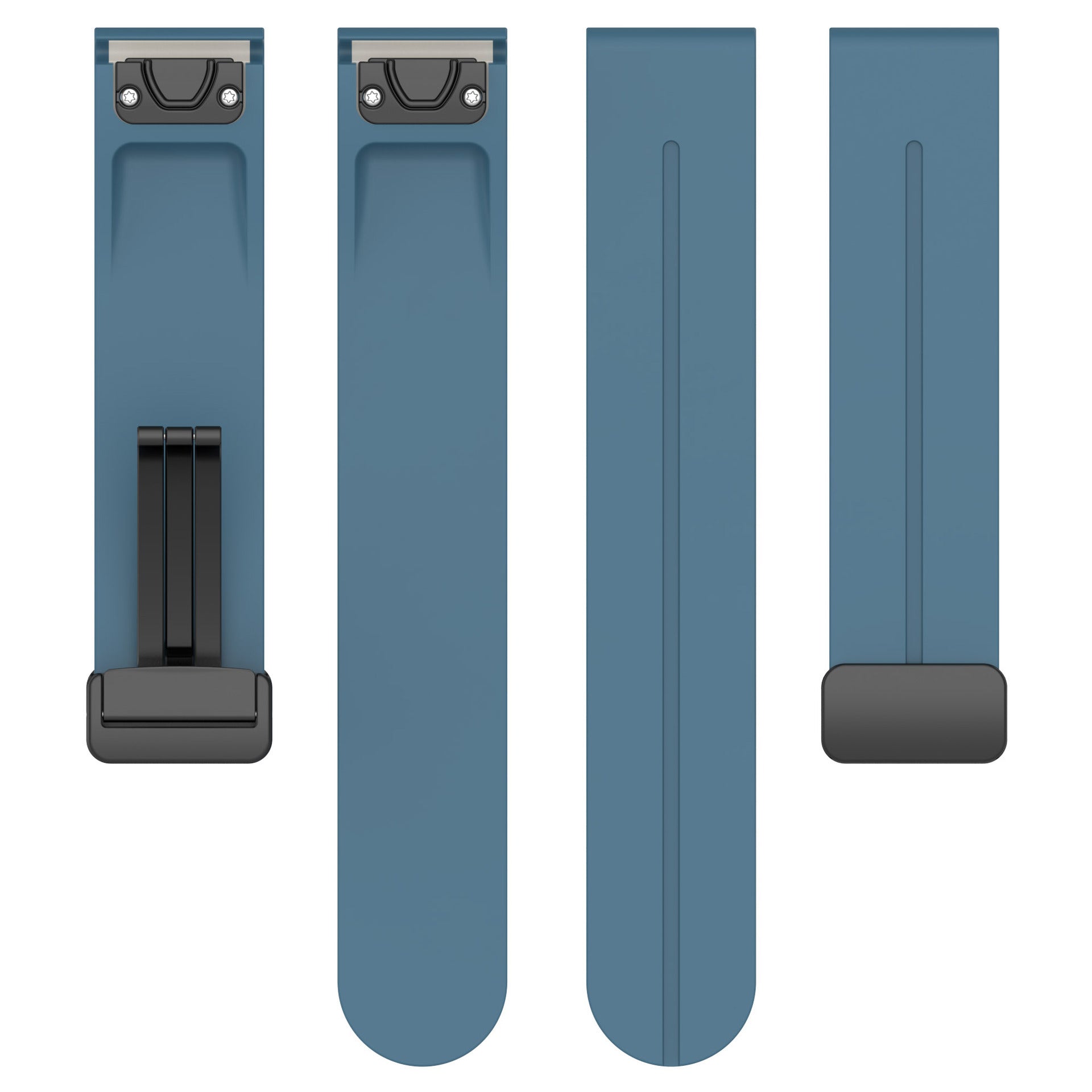 Amazfit T-Rex Ultra 2 D-Buckle Silicone Strap (Grey-Blue)