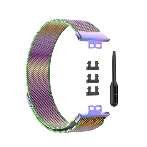 Huawei Watch Fit SE Milanese band (regenboog)