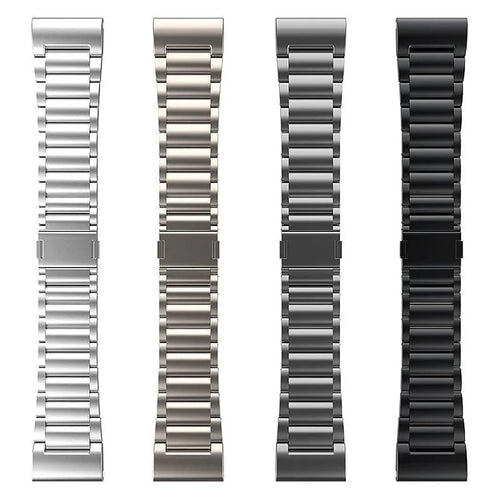 Magnetic Titanium Strap, laid flat, separate parts, top and underside view