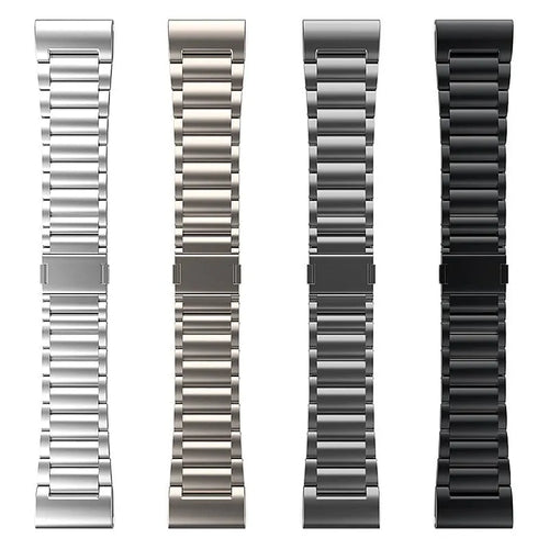 Magnetic Titanium Strap, laid flat, separate parts, top and underside view