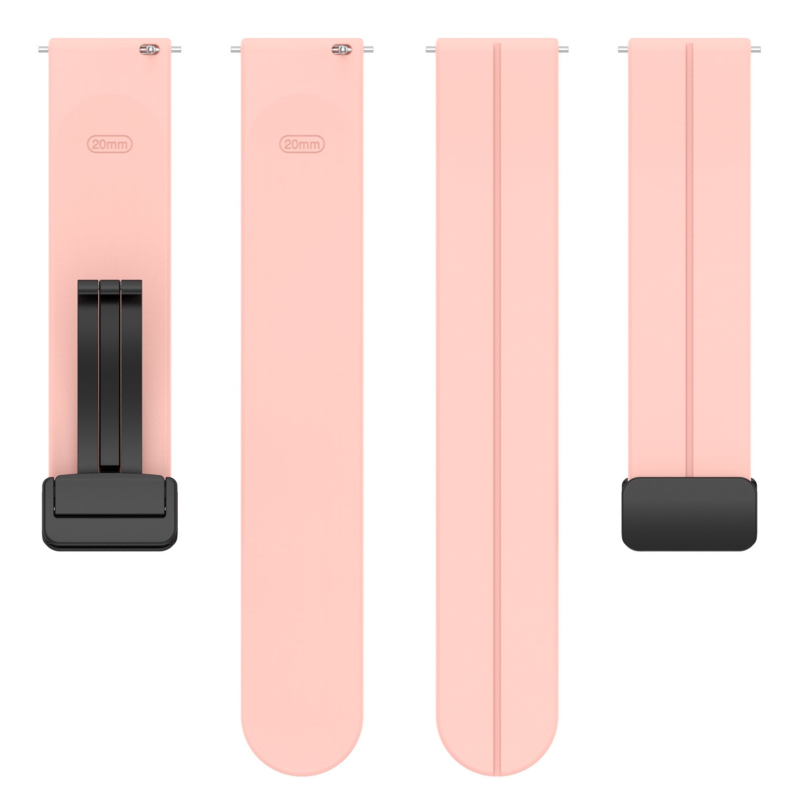 Bracelet silicone avec boucle Coros Apex 42mm (rose)