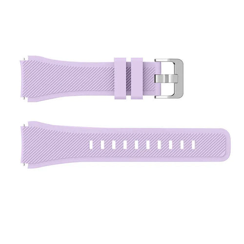 Twill Silicone Strap, laid flat, separate parts, top and underside view
