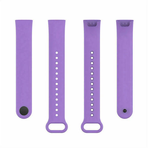 Silicone Strap, laid flat, separate parts, top and underside view