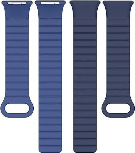 Xiaomi Smart Band 8 Pro Magnetisches Silikonarmband (Duo Blau)