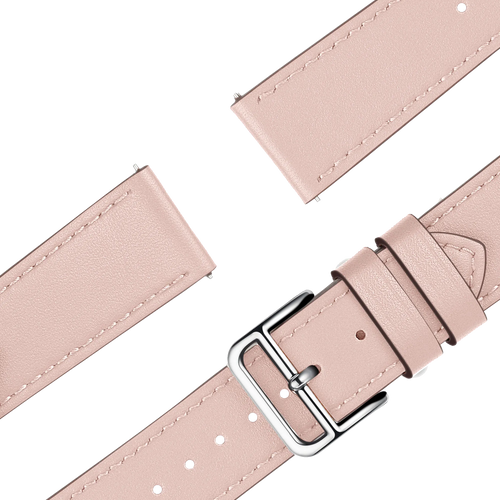 Bandz Garmin Forerunner 265s Leather Strap 'Deluxe' (Pink)