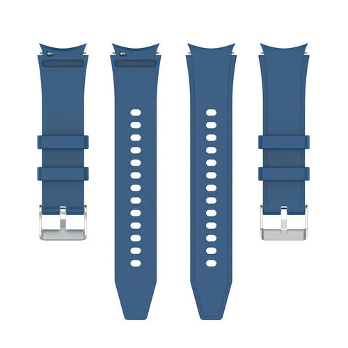 Silicone Strap 'Perfect Fit', laid flat, separate parts, top and underside view