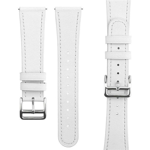 Watch Strap Modern Leather 20mm - Quick Release (White)