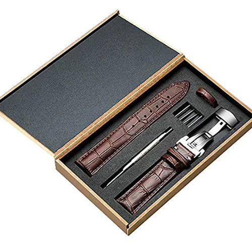 Amazfit GTS 4 Luxury Leather Strap (Dark Brown)