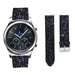 Bracelet cuir pailleté Samsung Gear S3 (noir)