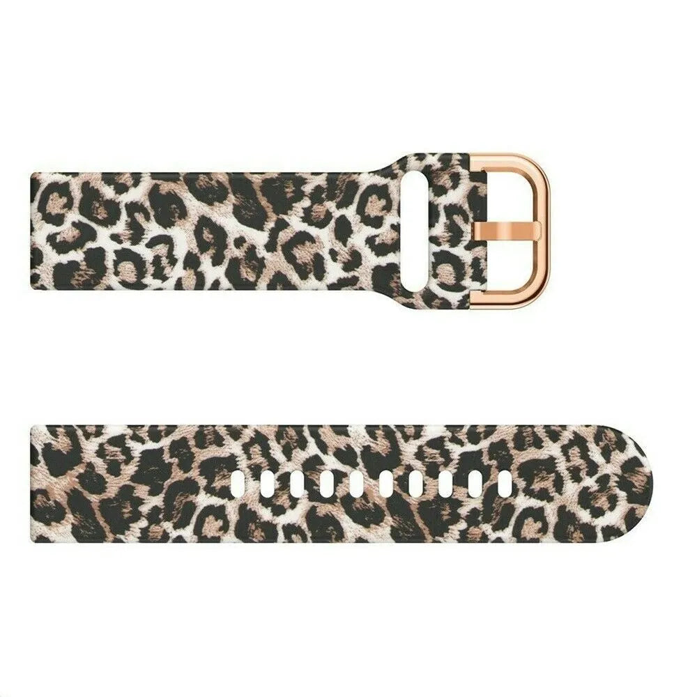 Print Silicone Strap, laid flat, separate parts, top and underside view