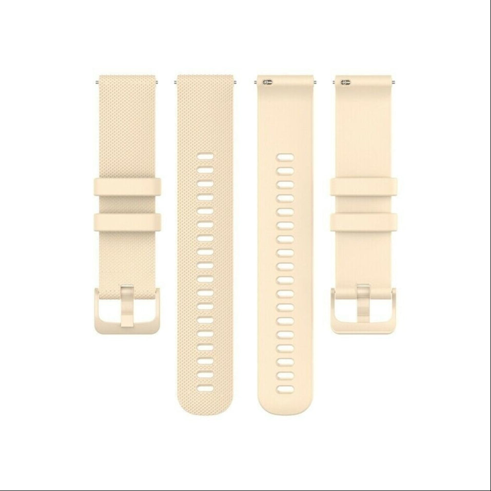 Uhrenarmband luxus Silikon 20mm - Schnellverschluss (Beige)