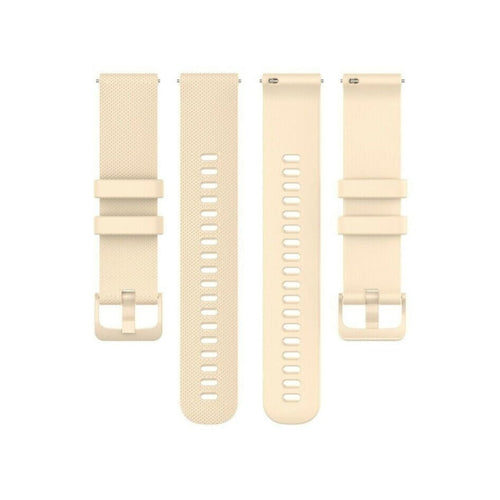 Samsung Galaxy Watch 4 40mm Luxus-Silikonarmband (Beige)