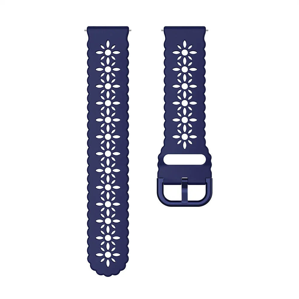 Amazfit Active Patterned Silicone Strap (Dark Blue)
