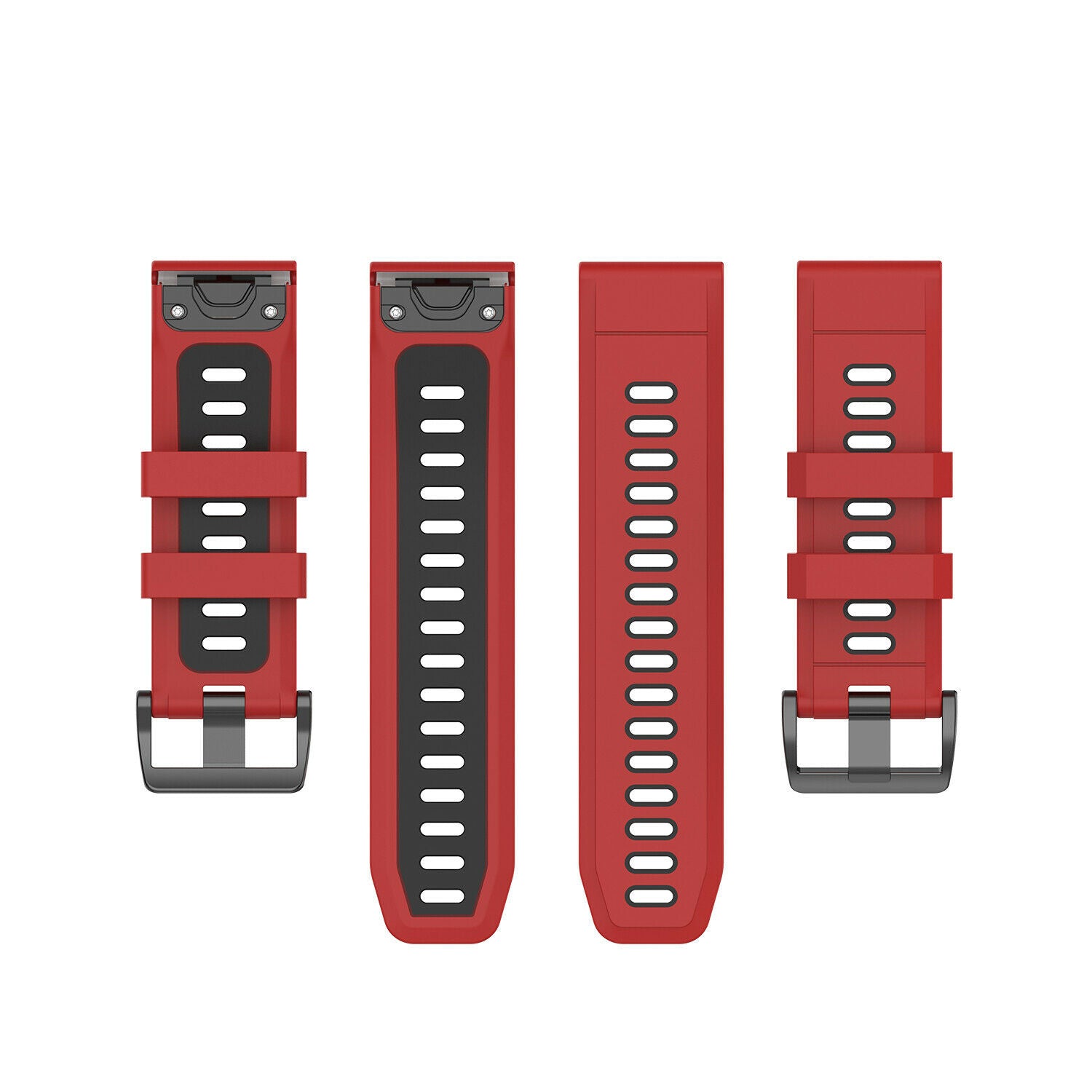Garmin Fenix 8 Pro - 51mm Sport Strap with Buckle (Red/Black)