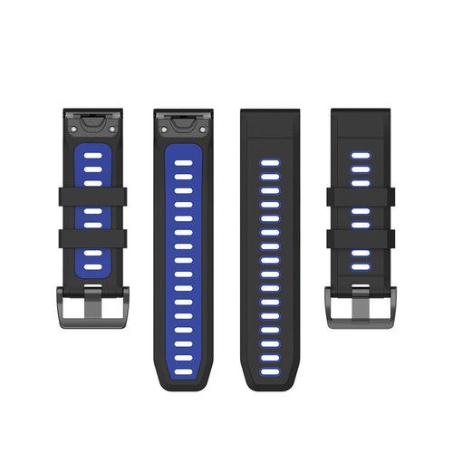 Garmin Descent MK2(i) Sportarmband mit Schnalle (Schwarz/Blau)