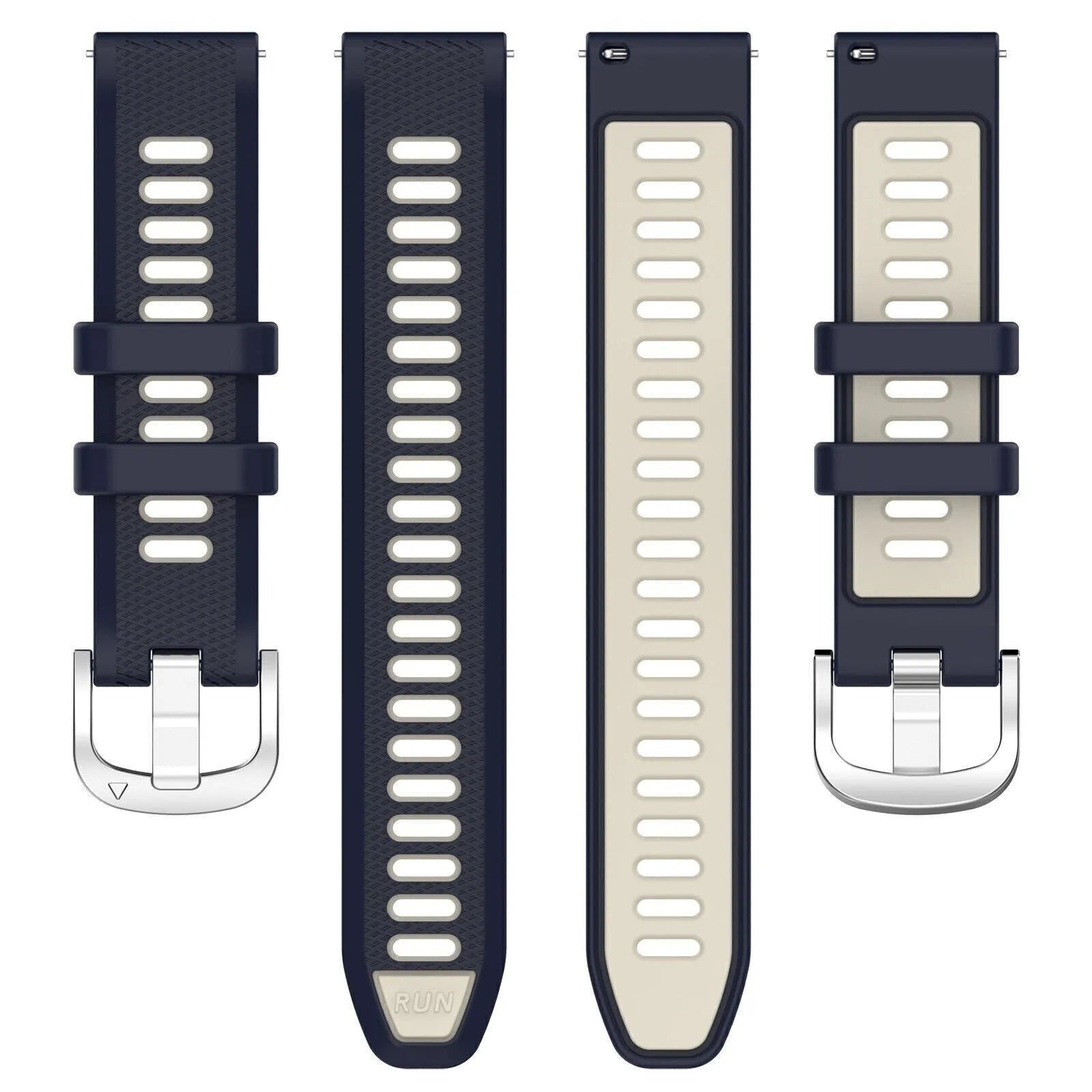 Coros Apex 4 - 42mm Sportarmband mit Schnalle (Dunkel Blau/Beige)