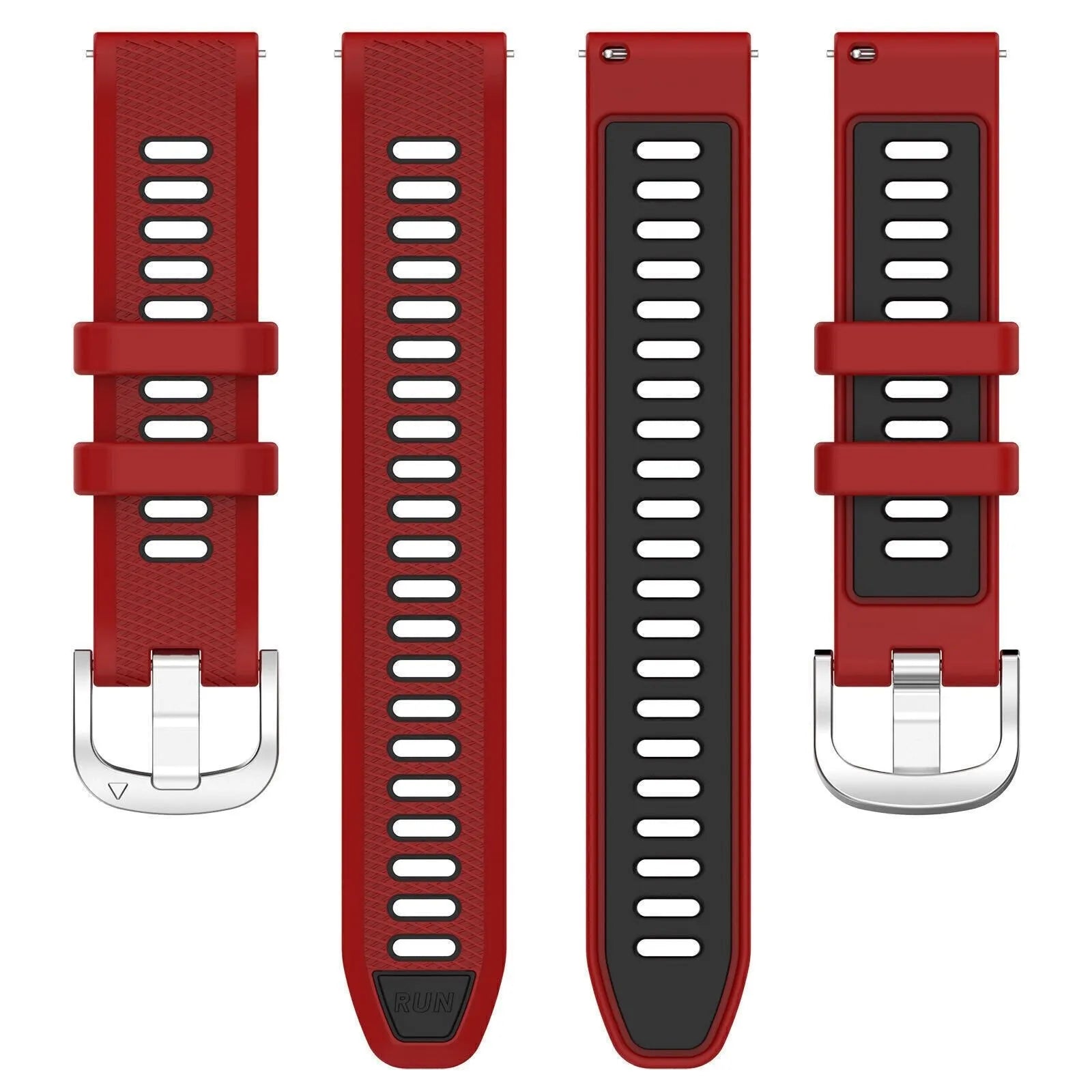 Coros Apex 4 - 42mm Sportarmband mit Schnalle (Rot/Schwarz)