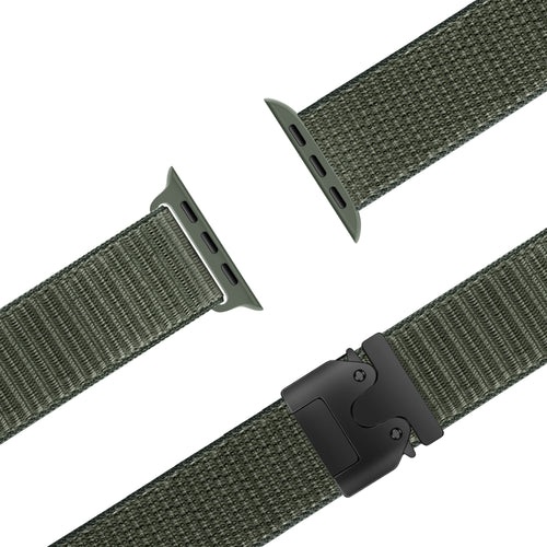 Bandz Apple Watch Ultra Nylon Strap 'Classic' P-Buckle (Army Green)