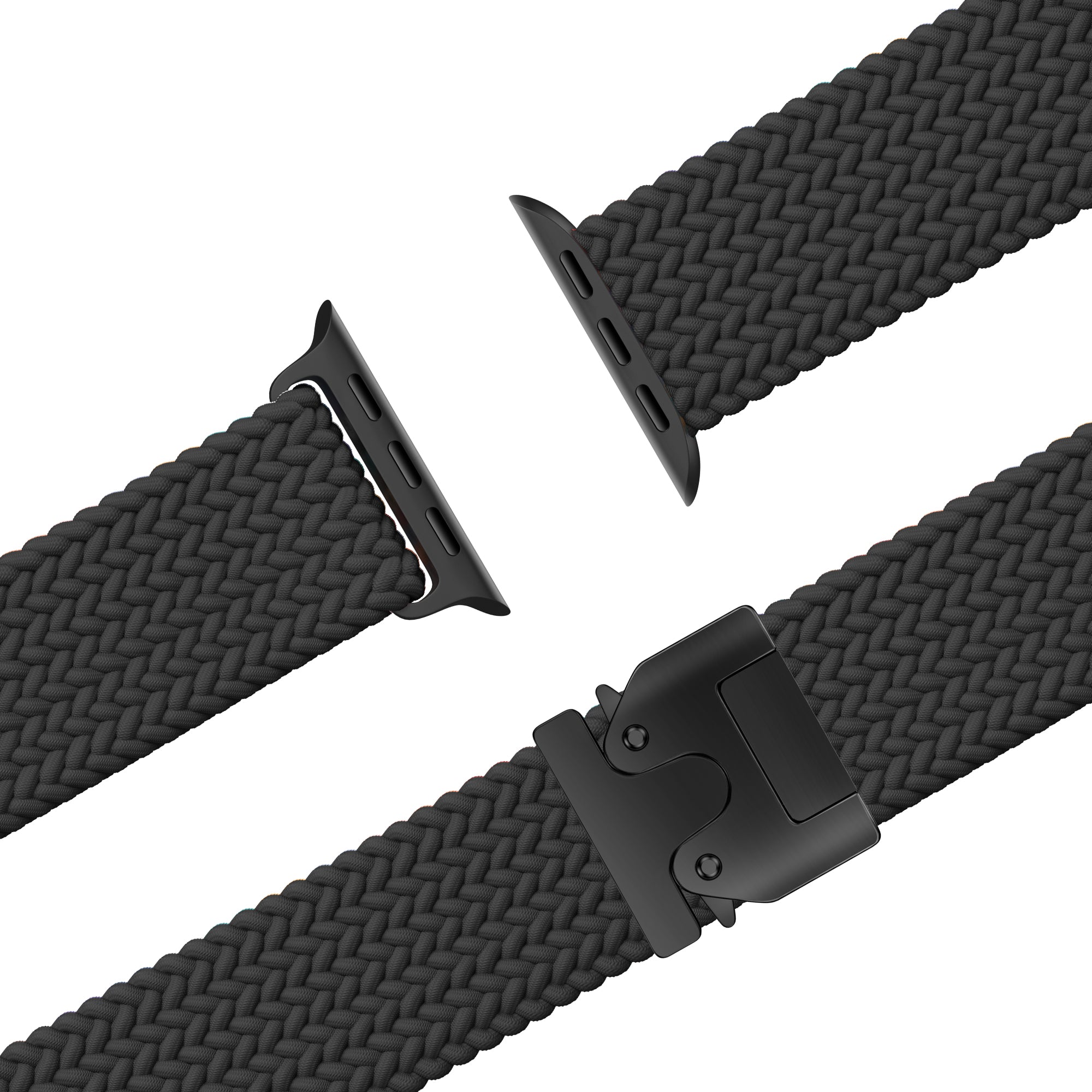 Bandz Apple Watch Ultra Braided Strap P-Buckle (Black)