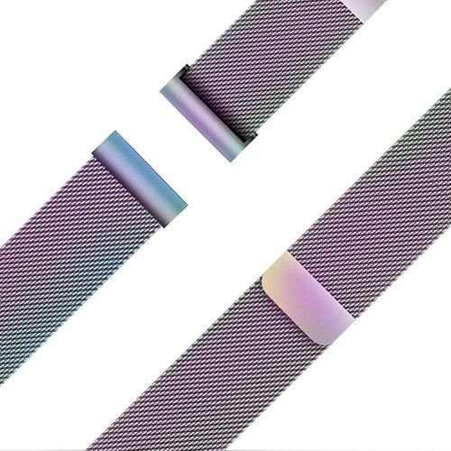 Bandz Pebble Round 2 - 20mm Milanese Loop Strap (Rainbow)