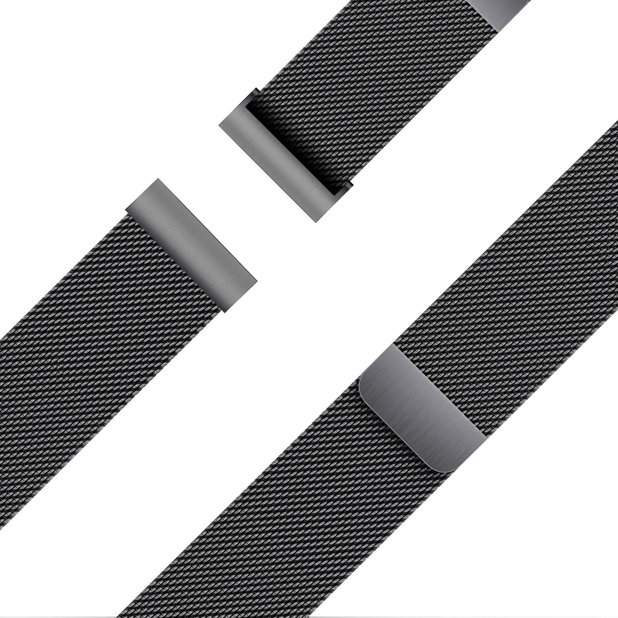 Bandz Bracelet milanais 'Loop' Maoo Ventura (noir)