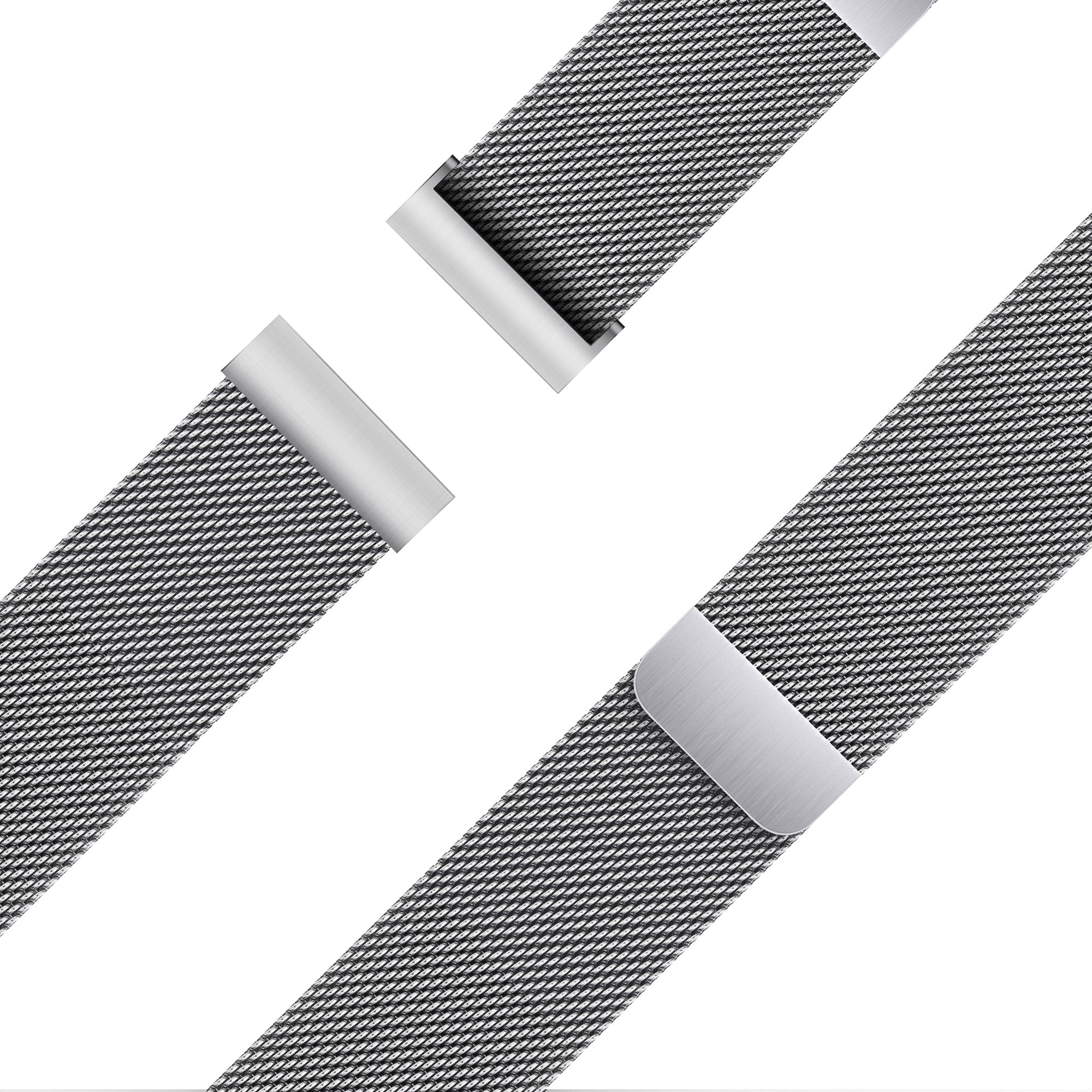 Bandz Bracelet milanais 'Loop' Garmin Approach J1 (argent)