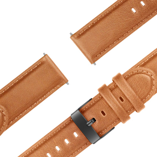 Bandz Bracelet cuir 'Classic' Amazfit Active 3 Premium (marron)