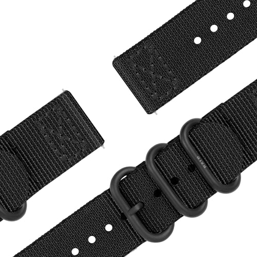 BALR Huawei Watch GT 3 46mm Nylon Strap with Buckle (Black)