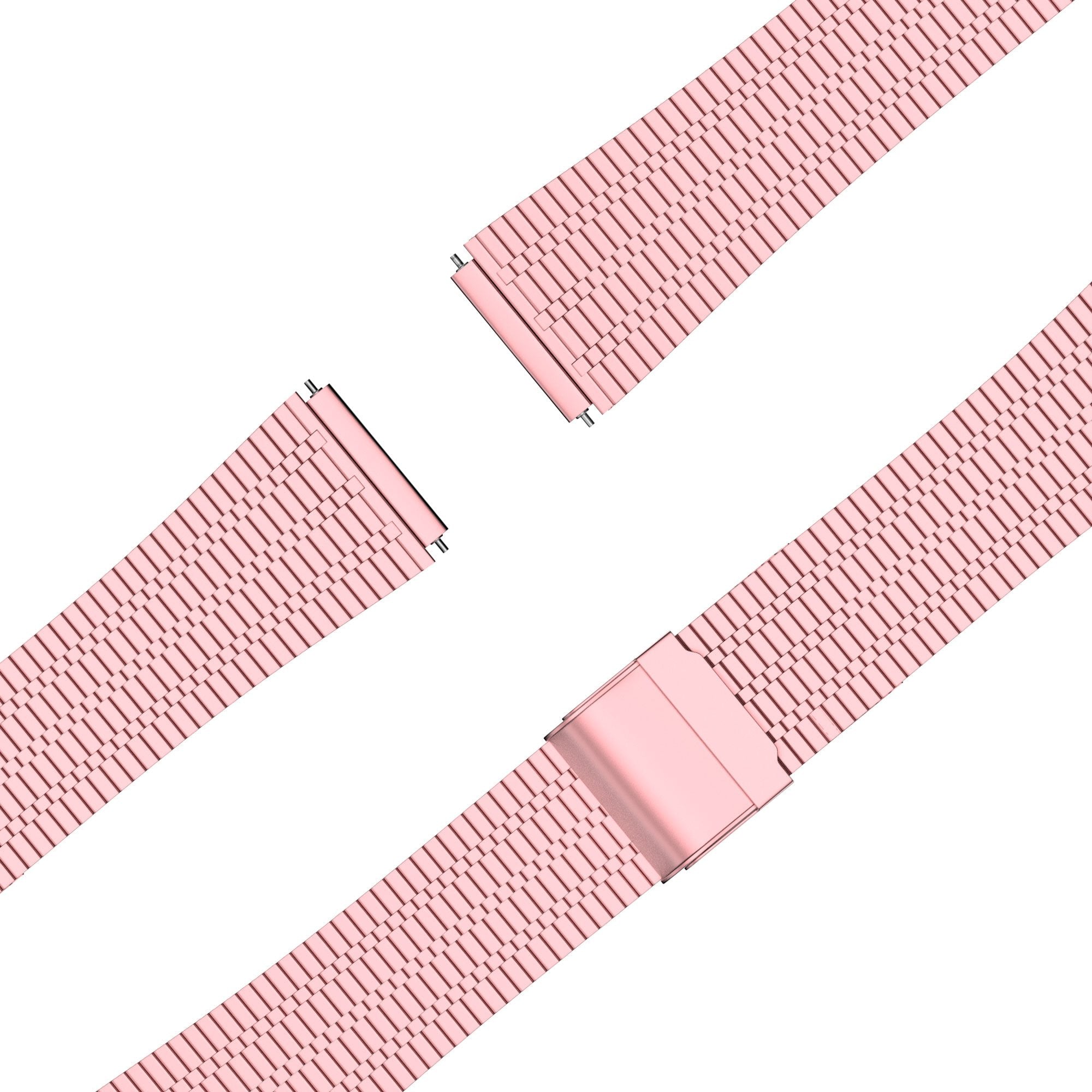 Bandz Garmin Forerunner 570 - 42mm Verstellbares Stahlarmband (Rosa)
