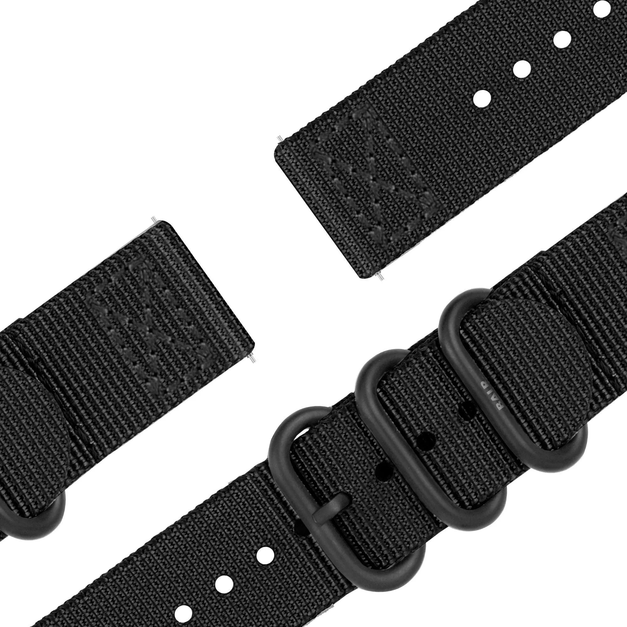 BALR Bracelet nylon avec boucle Polar Grit X (noir)