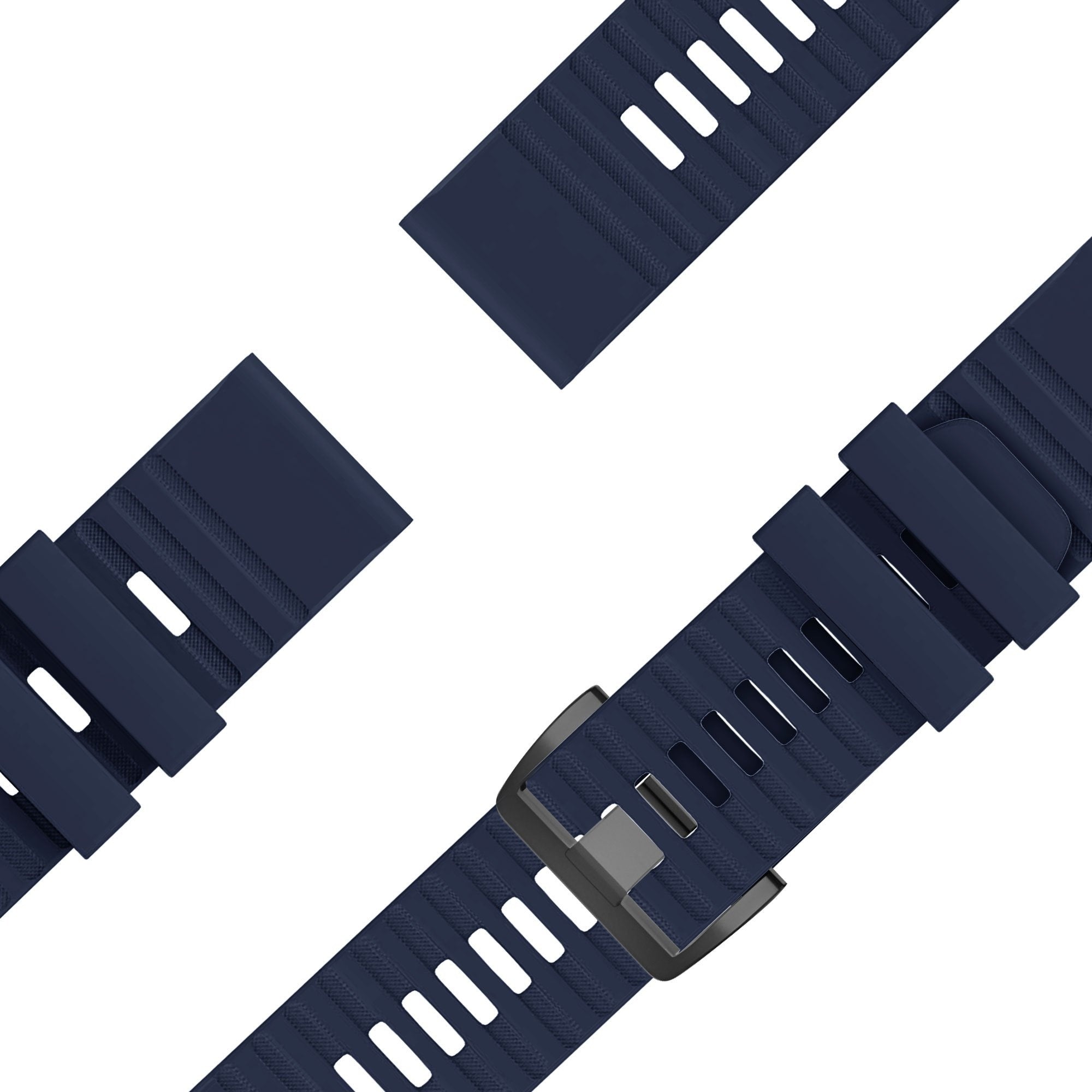 Bandz Garmin Fenix 8 Pro - 47mm Silikonarmband mit Schnalle (Dunkel Blau)