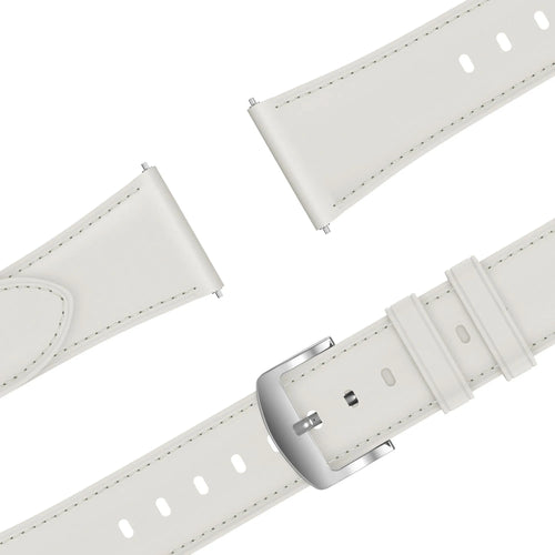 Bandz OnePlus Watch 3 - 43mm lederen band 'Easy fit' (wit)