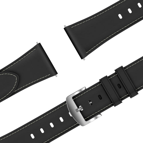 Bandz Bracelet cuir 'Easy Fit' Amazfit Cheetah 2 Pro (noir)