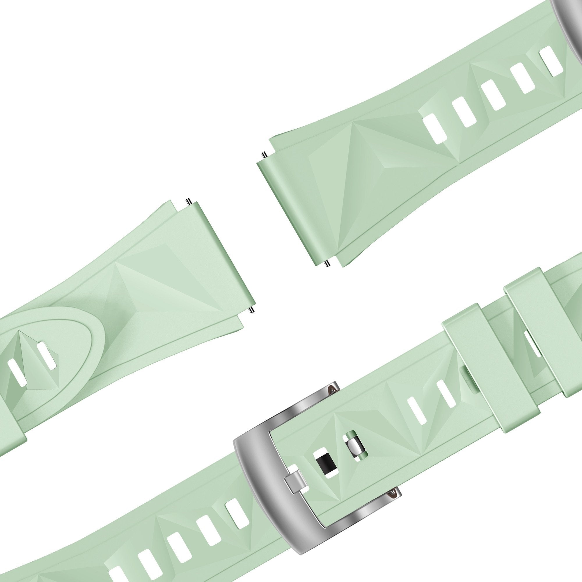 Bandz Huawei Watch 5 - 42mm Silikonarmband 'Easy Fit' (Hell Grün)