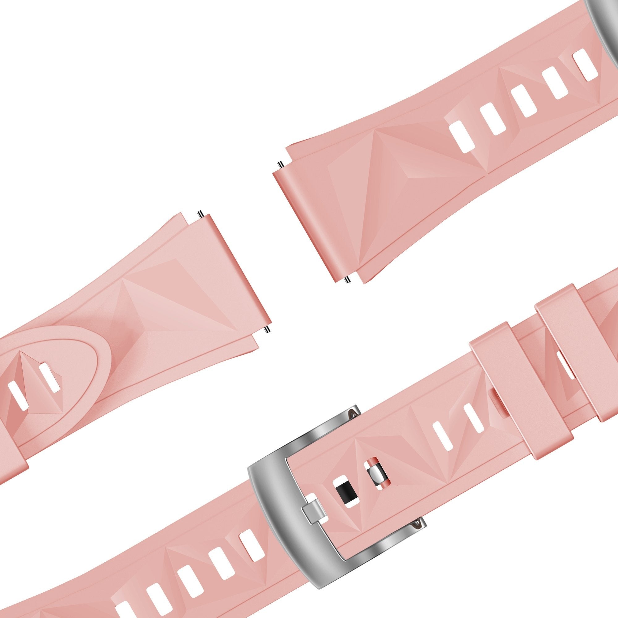 Bandz Huawei Watch 5 - 42mm Silikonarmband 'Easy Fit' (Rosa)