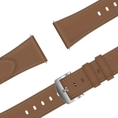Bandz Correa cuero 'Easy Fit' Actyve Smartwatch 20mm (marrón)