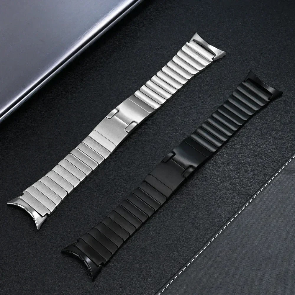 Google Pixel Watch 4 - 45mm Premium Metal Link Strap (Black)