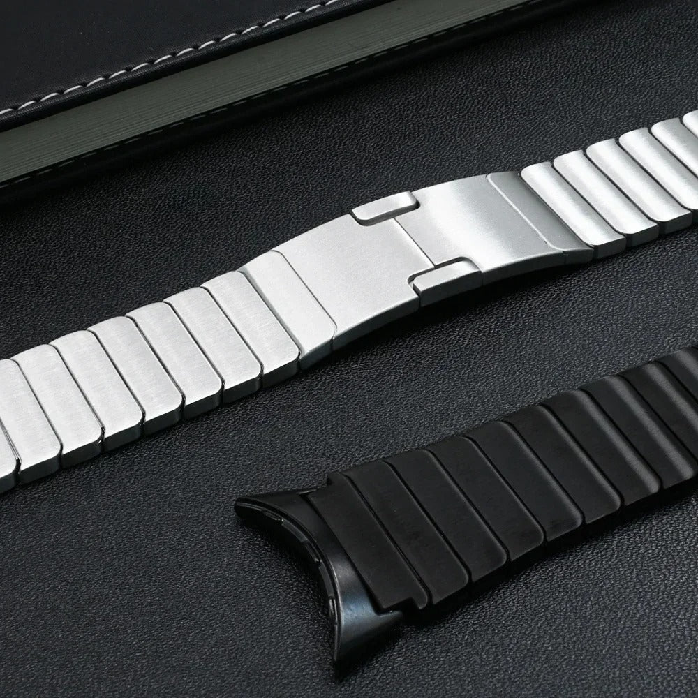 Google Pixel Watch 4 - 45mm Premium Metal Link Strap (Silver)