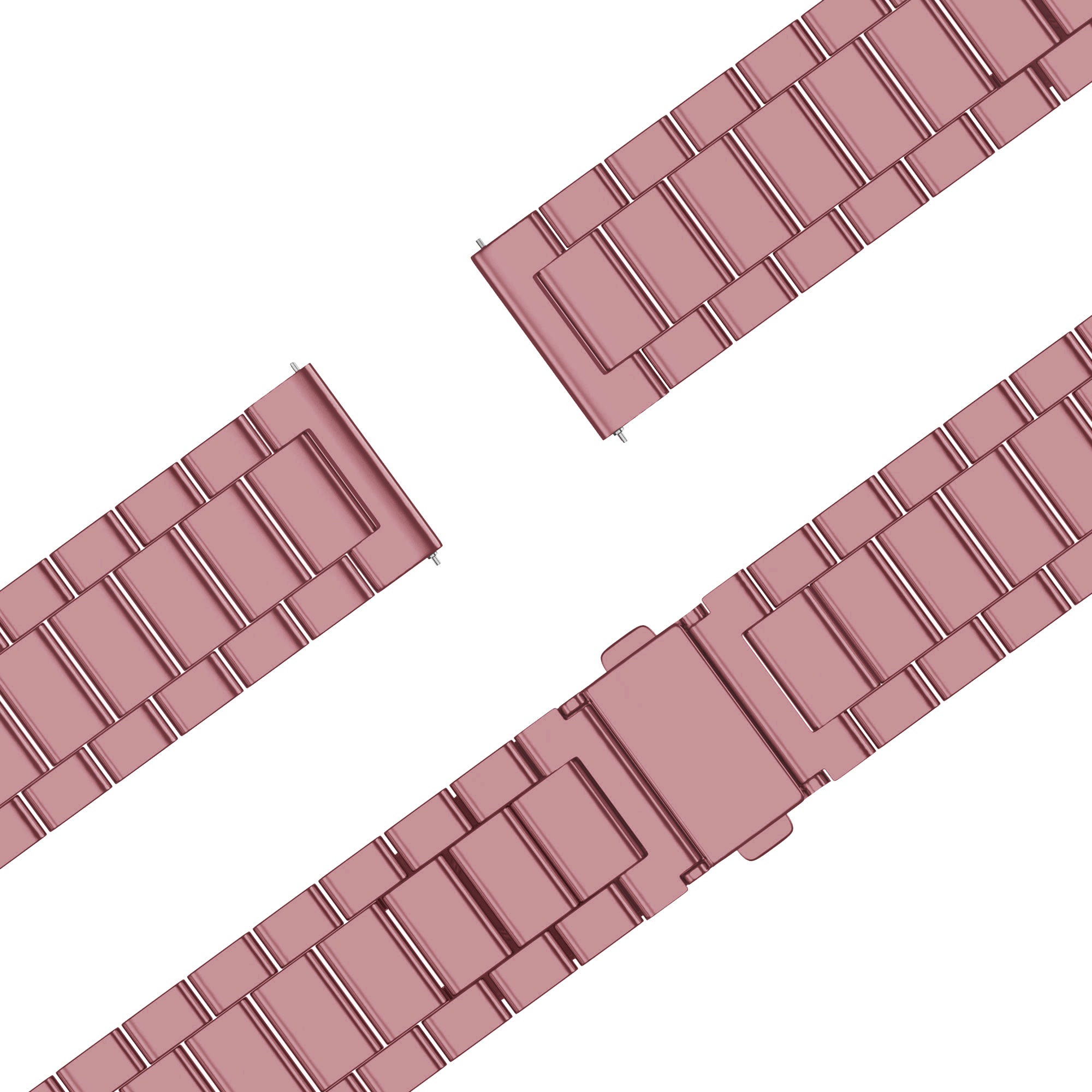 Bandz Garmin Forerunner 255s Stahlarmband 'Classic' (Rosa)