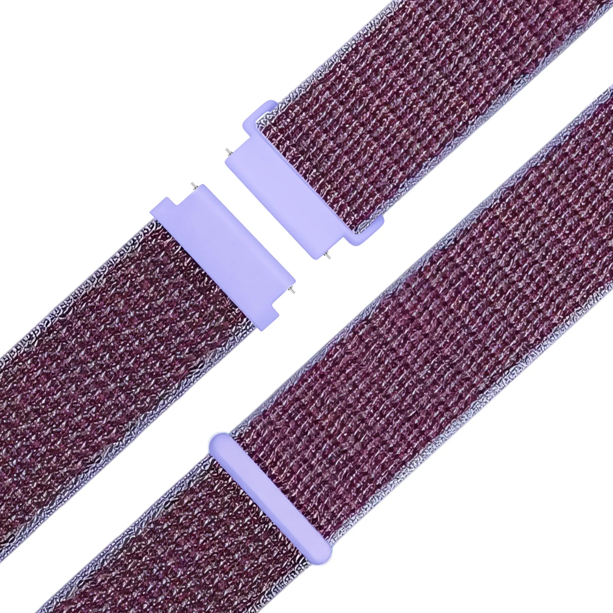 Bandz Garmin Forerunner 570 - 42mm Nylon Loop Armband (Flieder)
