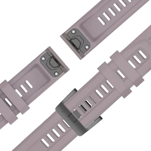 Bandz Garmin Forerunner 965 Silicone Strap 'Classic' (Lavender Grey)